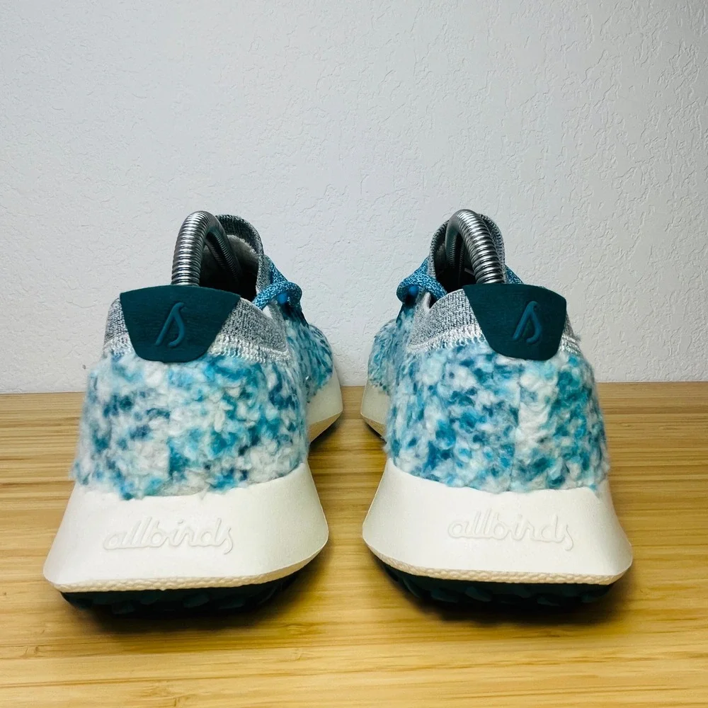 Allbirds Wool Runner‎ Mizzles Women's Shoes Blue Speckled Knit Comfort Size 8.5